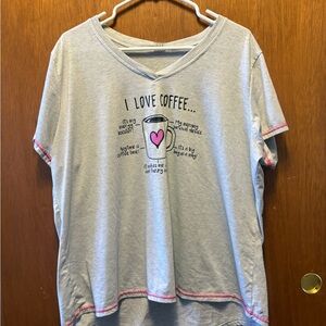 Gray Coffee Graphic T-Shirt